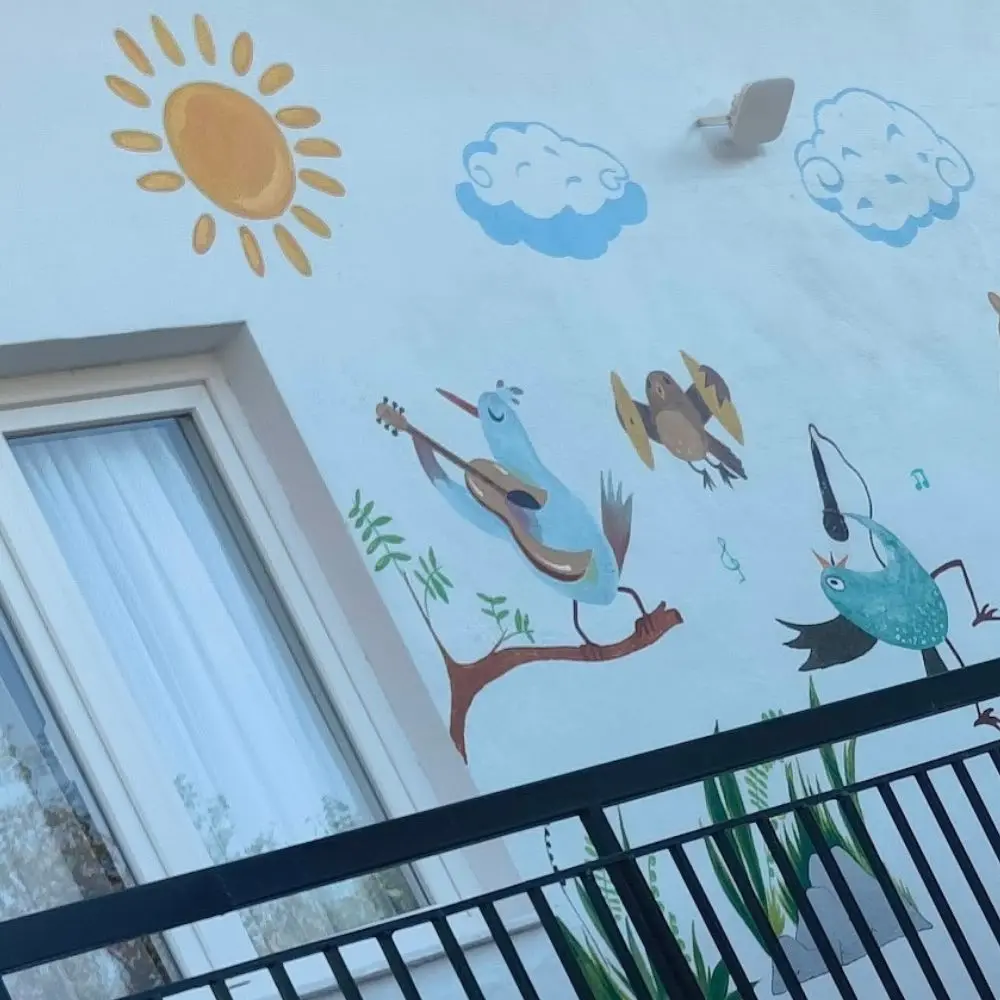 Τοιχογραφίες εκπαιδευτικών χώρων - Active Babies Νο3 - mural.gr