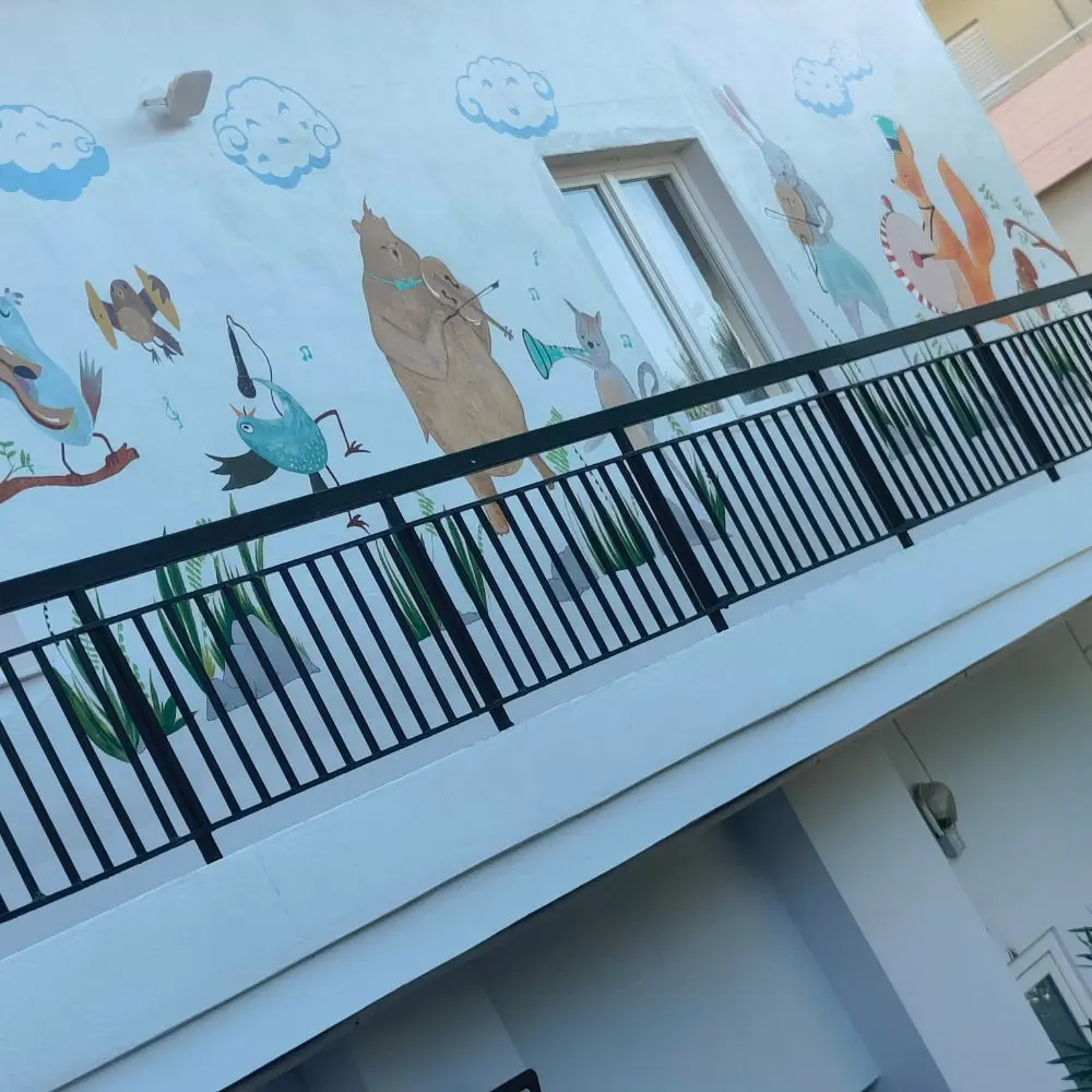 Τοιχογραφία εκπαιδευτικού χώρου - Active Babies - mural.gr | Τοιχογραφίες εκπαιδευτικών χώρων